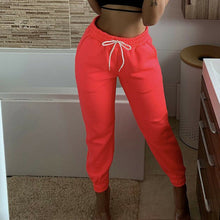Load image into Gallery viewer, Active Women Sweatpants High Waist Sport Running Gym Stretch Sports Pants Casual Ladies Girls Drawstring Long Pants Joggers
